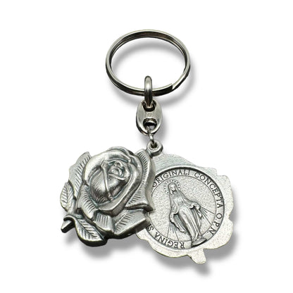 Miraculous Medal Key Fob | Key Ring | Exorcism | Key Chain Blessed By Pope | Catholically