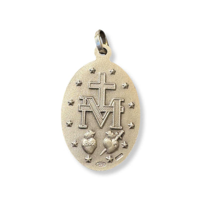 Miraculous Medal Pendant 925 Silver - Blessed by Pope | Catholically