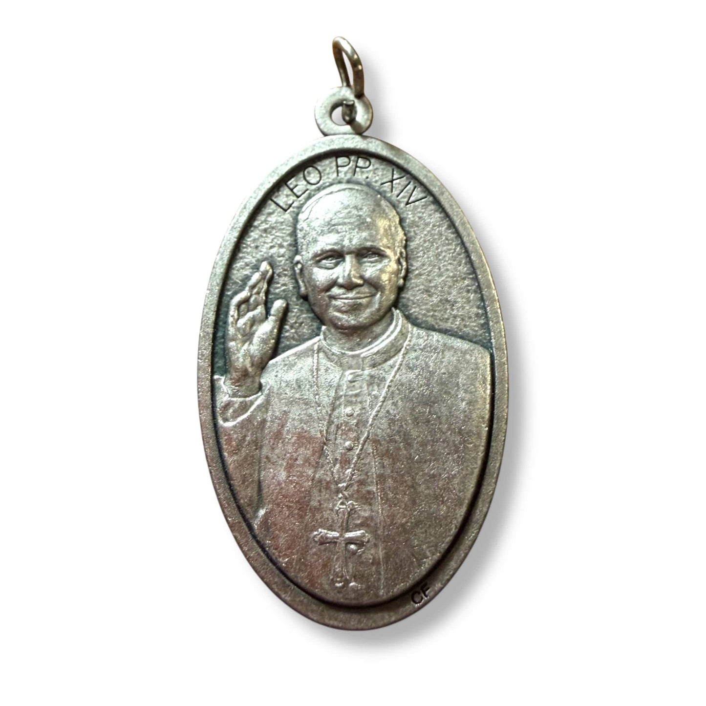 Official Pope Leo XIV Medal – Silver-tone Papal Medal Blessed by Pope Leo | Catholically