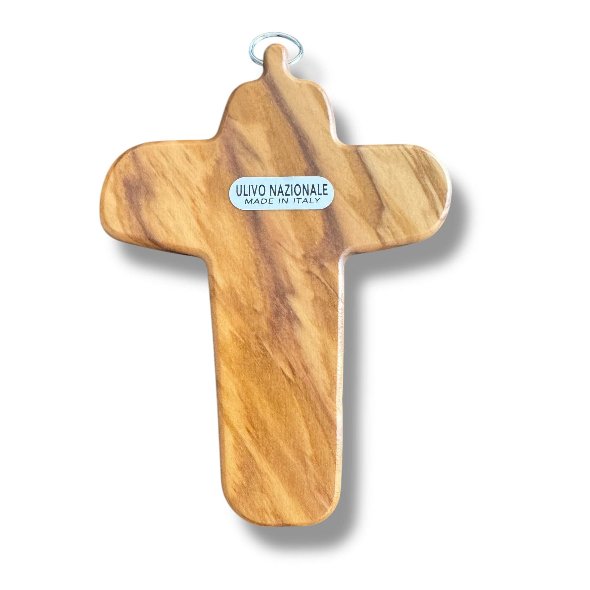 Bronze Olive Wood Sorrowful Mother Pectoral Cross  - Blessed By Pope | Catholically