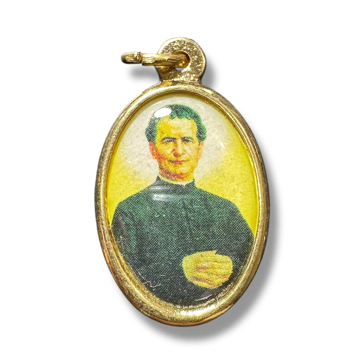 Our Lady Help of Christians Oval Medal – Gold-Tone Catholic Pendant | Catholically