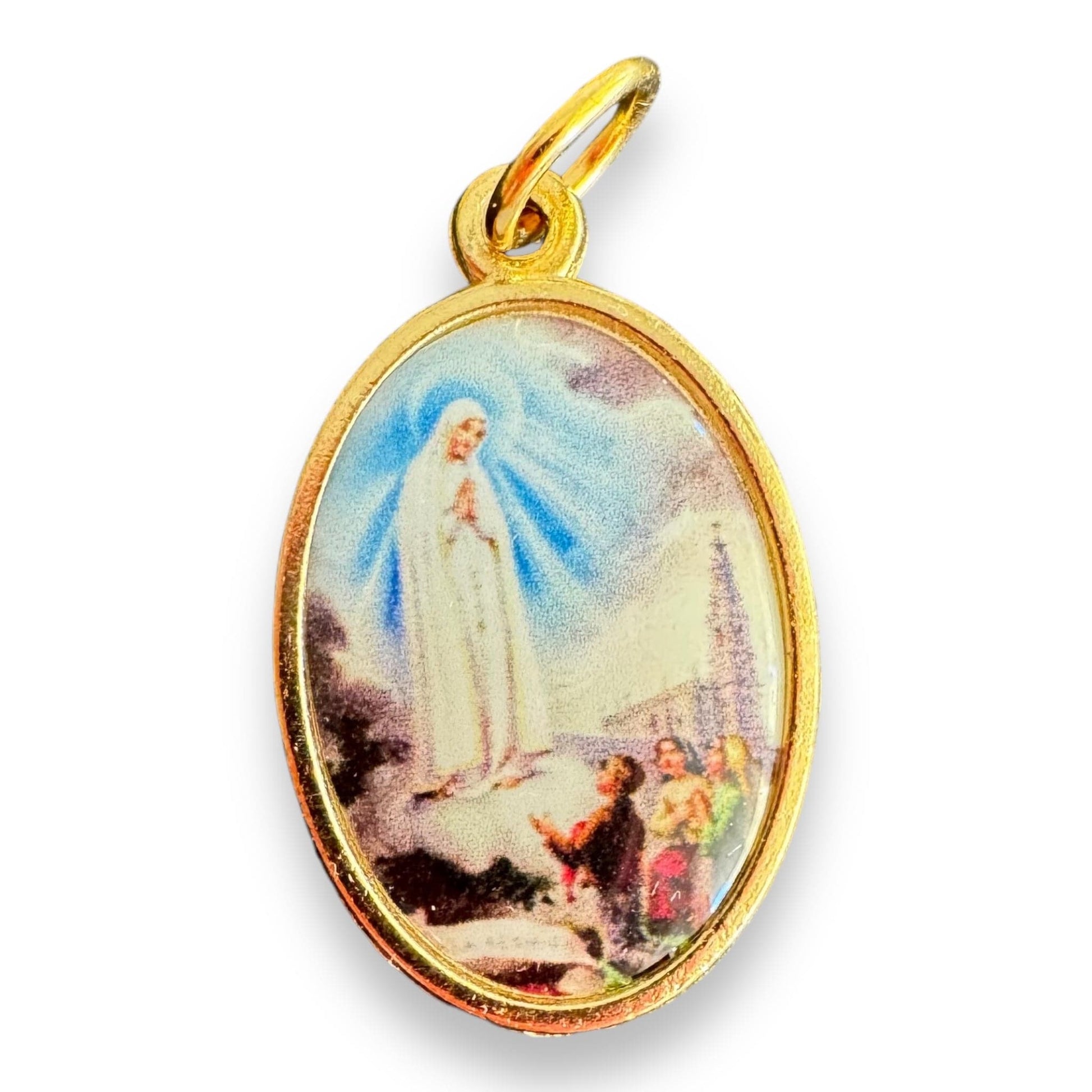 Our Lady Of Fatima Medal -Pendant -Blessed By Pope -Senora De Fatima - Lucia | Catholically