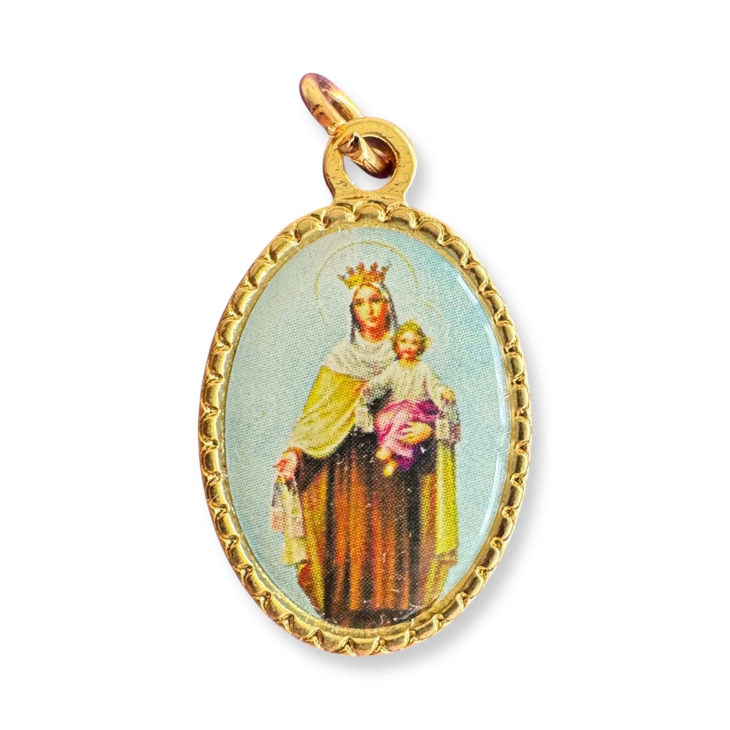 Our Lady of Mount Carmel & Sacred Heart Medal – Blessed by Pope Leo XI | Catholically