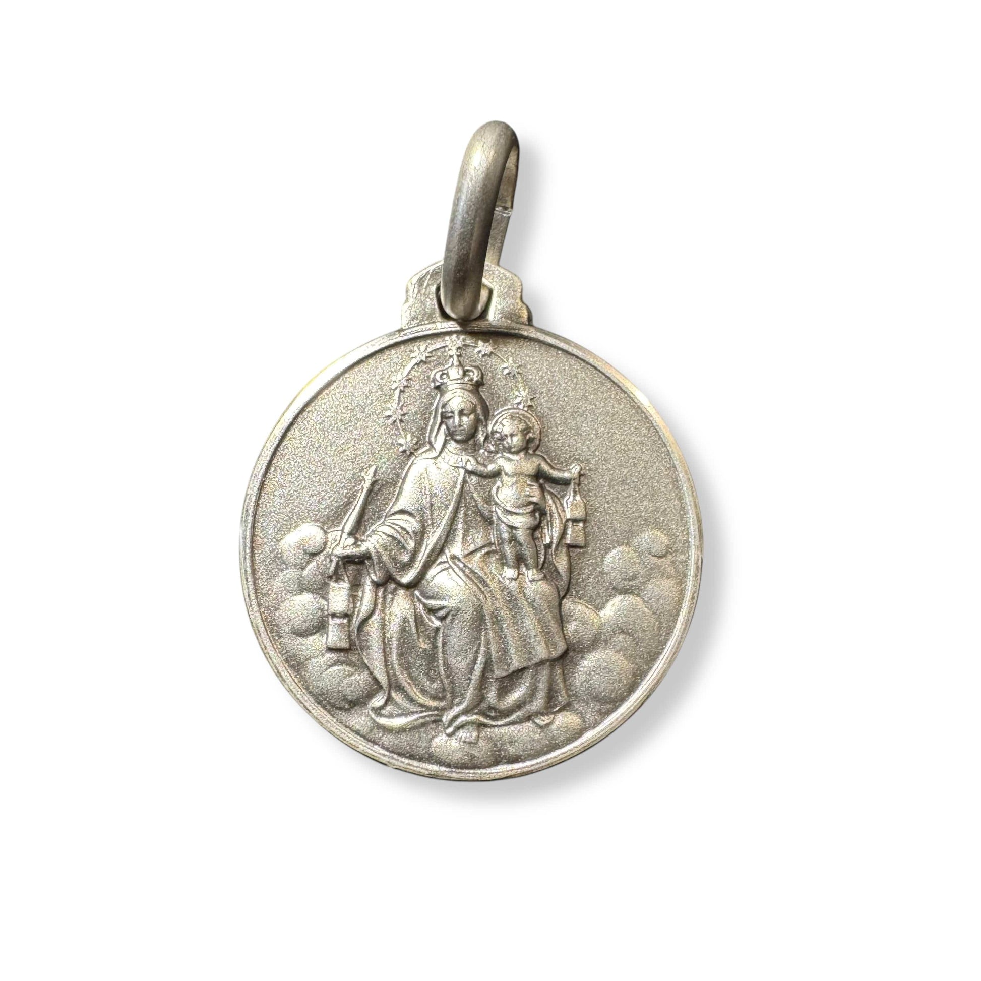 Our Lady Of Mount Carmel & Sacred Heart Scapular 925 medal | Catholically