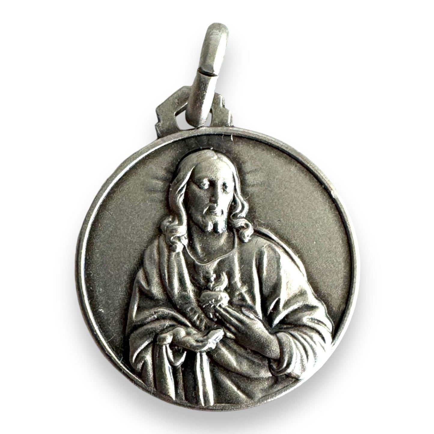 Our Lady Of Mount Carmel & Sacred Heart Scapular 925 medal | Catholically