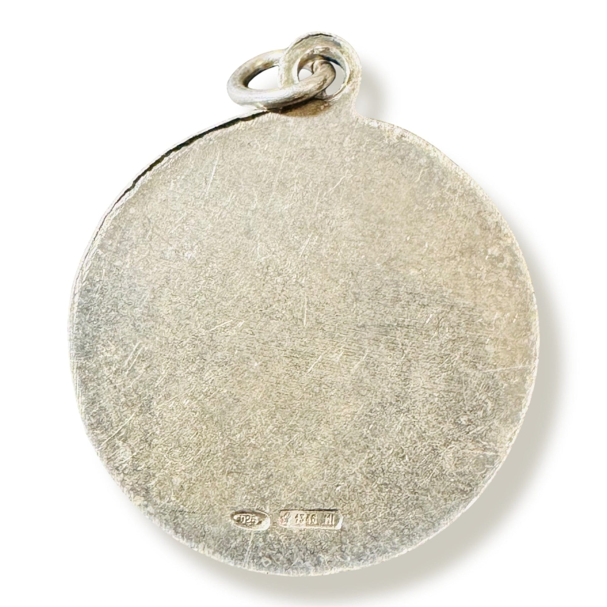 Our Lady of Pompei Vintage Medal - Blessed by Pope | Catholically