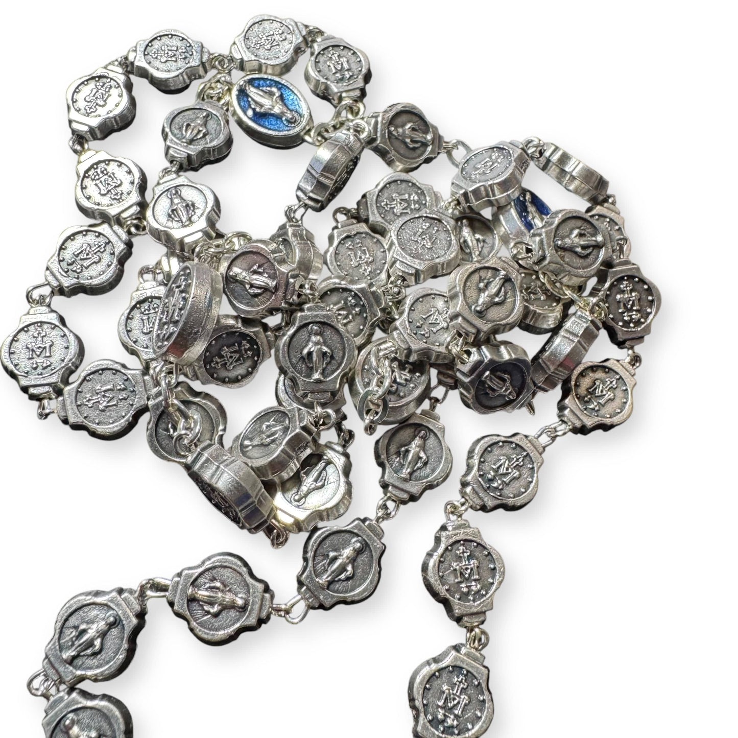 Our Lady Virgin Mary Miraculous Medal Laboure Rosary Blessed by Pope | Catholically