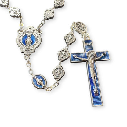 Our Lady Virgin Mary Miraculous Medal Laboure Rosary Blessed by Pope | Catholically