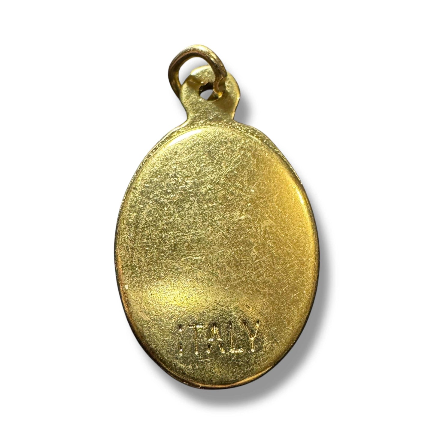 Madonna and Child Oval Medal – Gold-Tone Catholic Pendant | Catholically