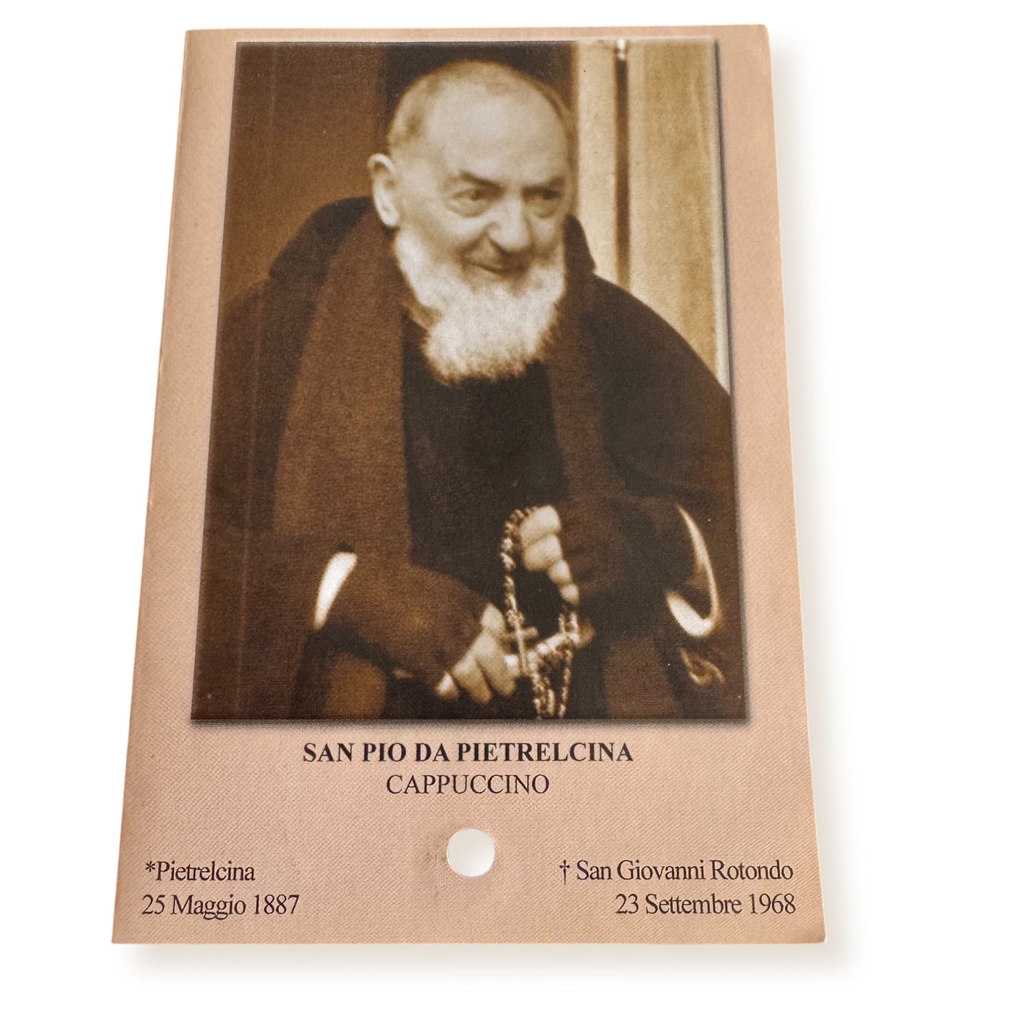 Padre Pio Holy Card - St. Pio vintage Prayer Card | Catholically
