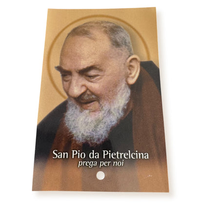 Padre Pio Holy Card - St. Pio vintage Prayer Card | Catholically
