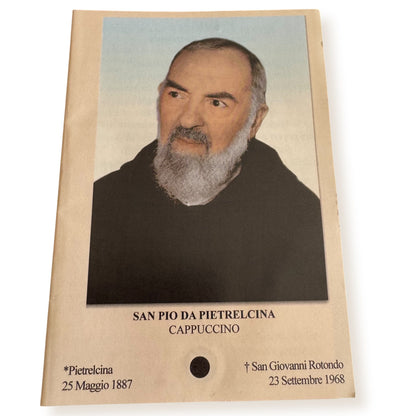 Padre Pio Holy Card - St. Pio vintage Prayer Card | Catholically