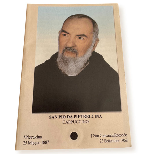 Padre Pio Holy Card - St. Pio vintage Prayer Card | Catholically