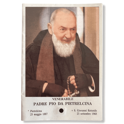 Padre Pio Holy Card - St. Pio vintage Prayer Card | Catholically