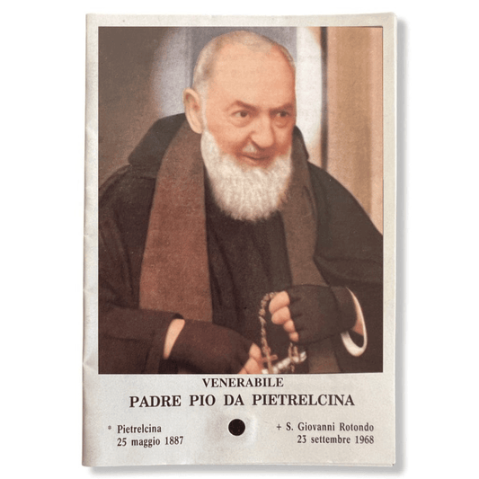 Padre Pio Holy Card - St. Pio vintage Prayer Card | Catholically