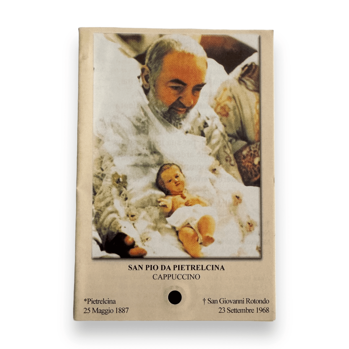 Padre Pio Holy Card - St. Pio vintage Prayer Card | Catholically