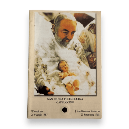 Padre Pio Holy Card - St. Pio vintage Prayer Card | Catholically