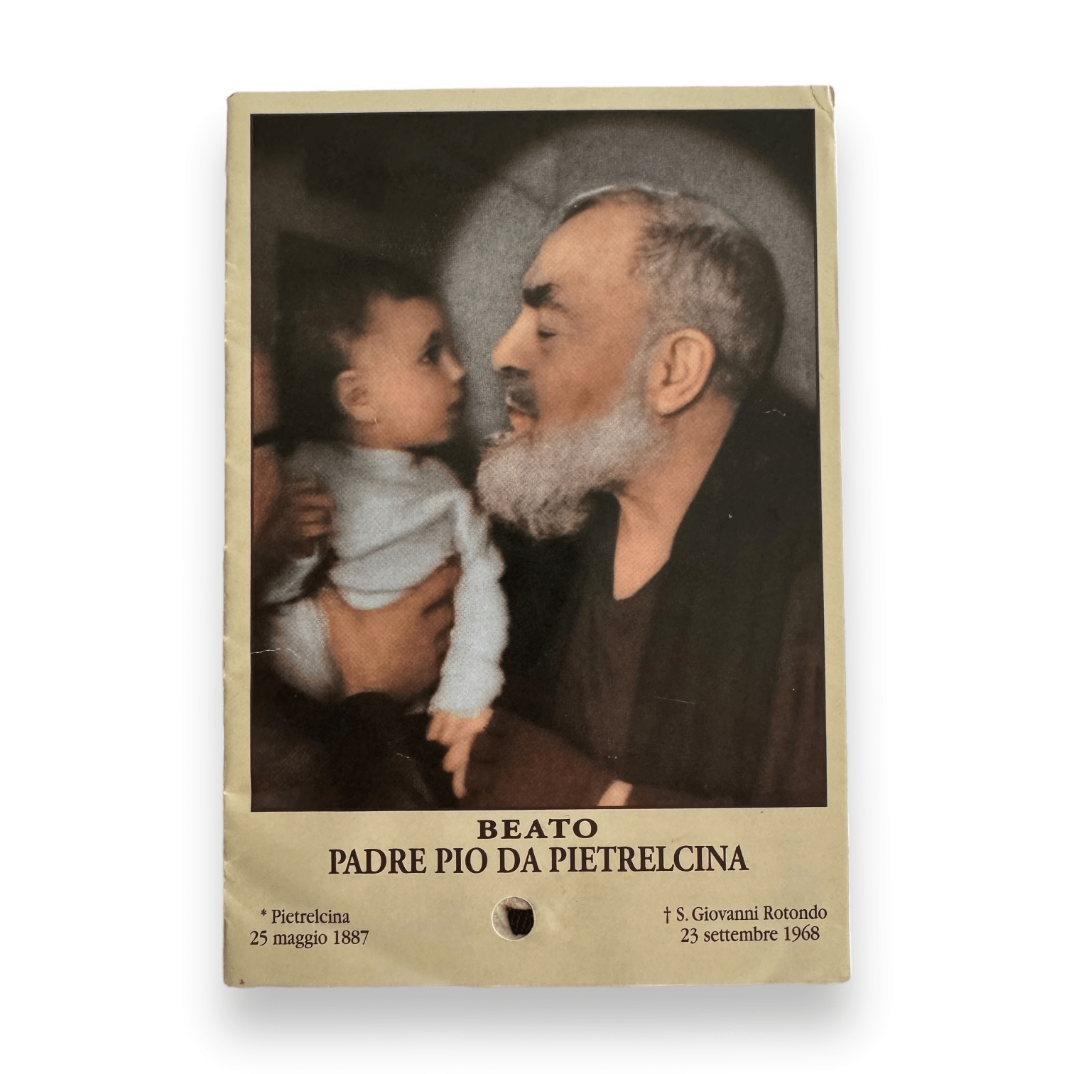 Padre Pio Holy Card - St. Pio vintage Prayer Card | Catholically