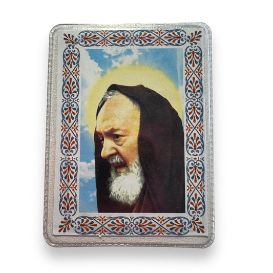 Padre Pio Holy Card - St. Pio vintage Prayer Card | Catholically