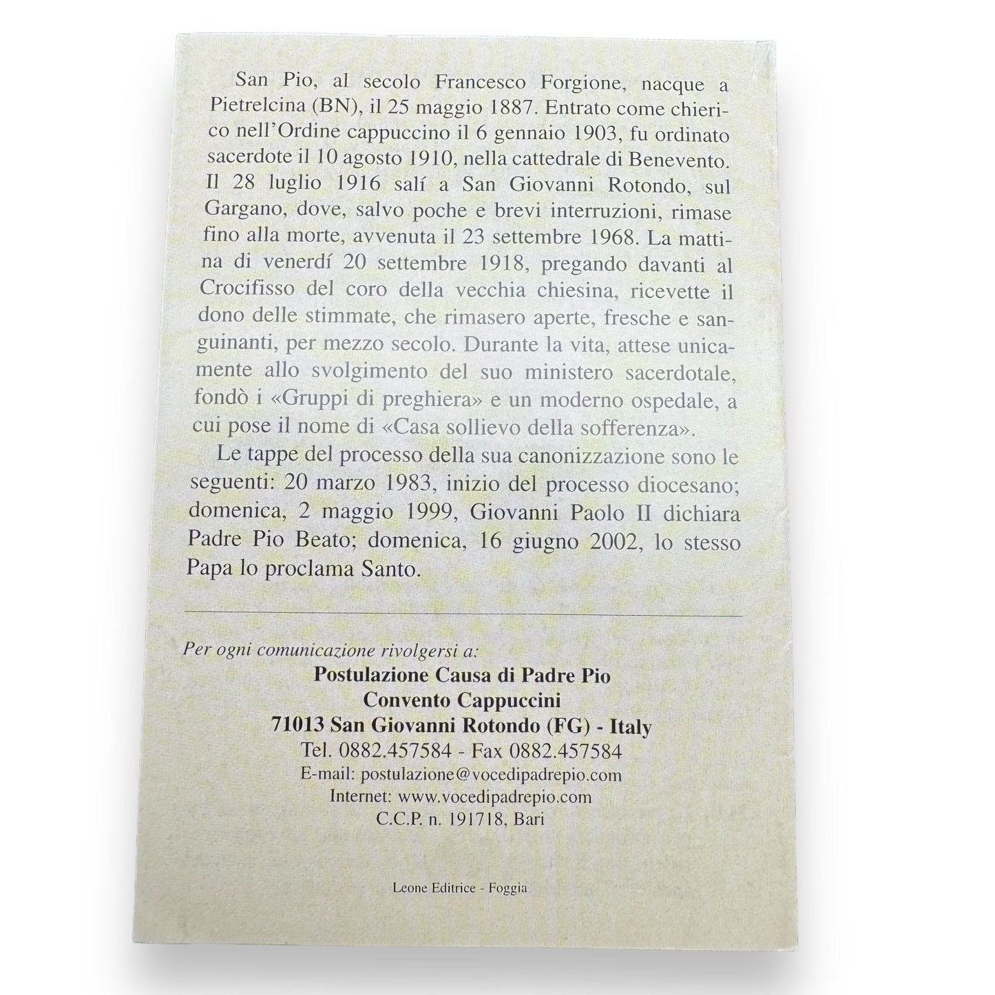 Padre Pio Holy Card - St. Pio vintage Prayer Card | Catholically