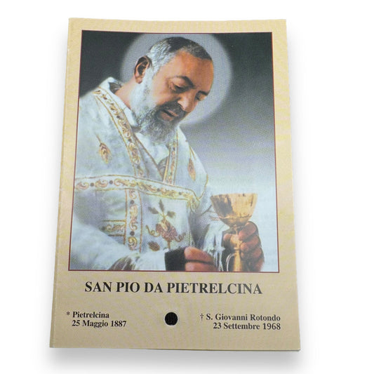 Padre Pio Holy Card - St. Pio vintage Prayer Card | Catholically