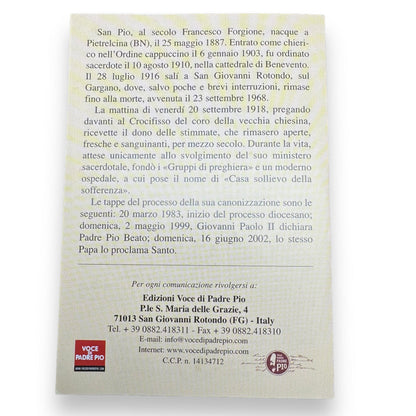 Padre Pio Holy Card - St. Pio vintage Prayer Card | Catholically