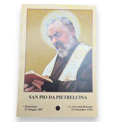 Padre Pio Holy Card - St. Pio vintage Prayer Card | Catholically
