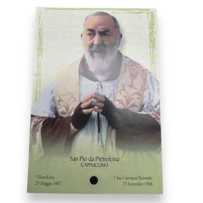 Padre Pio Holy Card - St. Pio vintage Prayer Card | Catholically