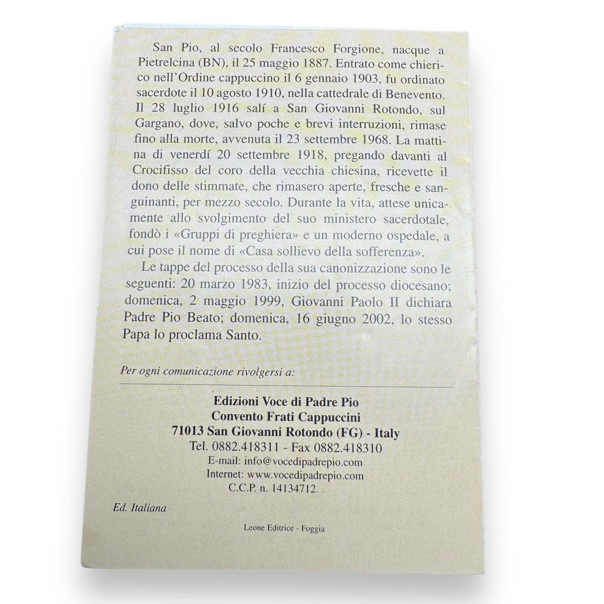 Padre Pio Holy Card - St. Pio vintage Prayer Card | Catholically