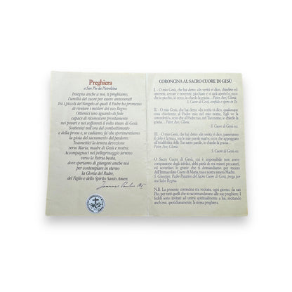 Padre Pio Holy Card - St. Pio vintage Prayer Card | Catholically