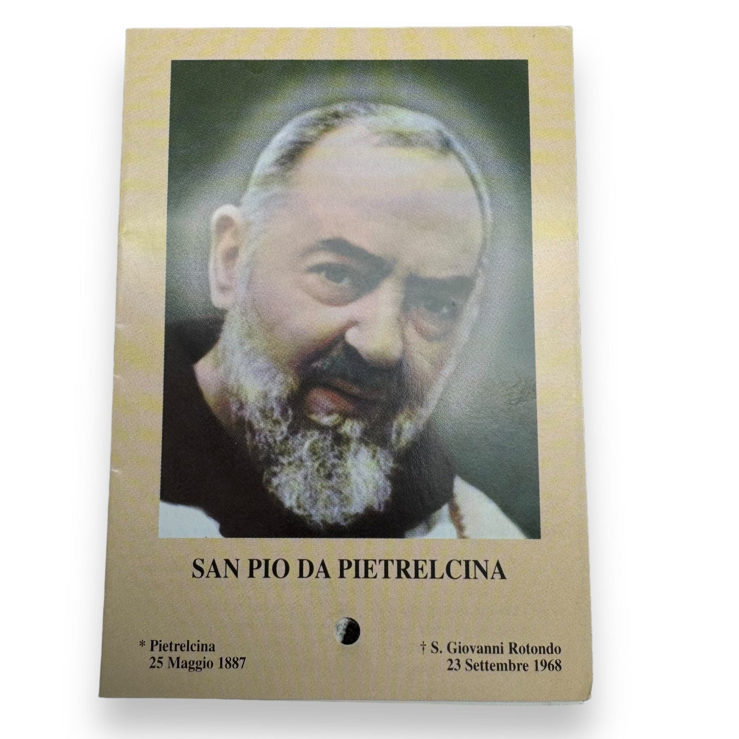 Padre Pio Holy Card - St. Pio vintage Prayer Card | Catholically