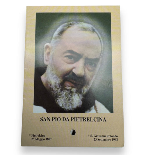Padre Pio Holy Card - St. Pio vintage Prayer Card | Catholically