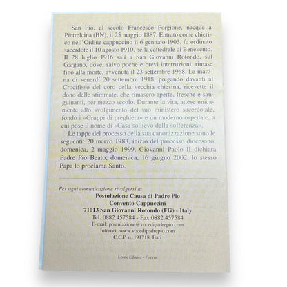 Padre Pio Holy Card - St. Pio vintage Prayer Card | Catholically