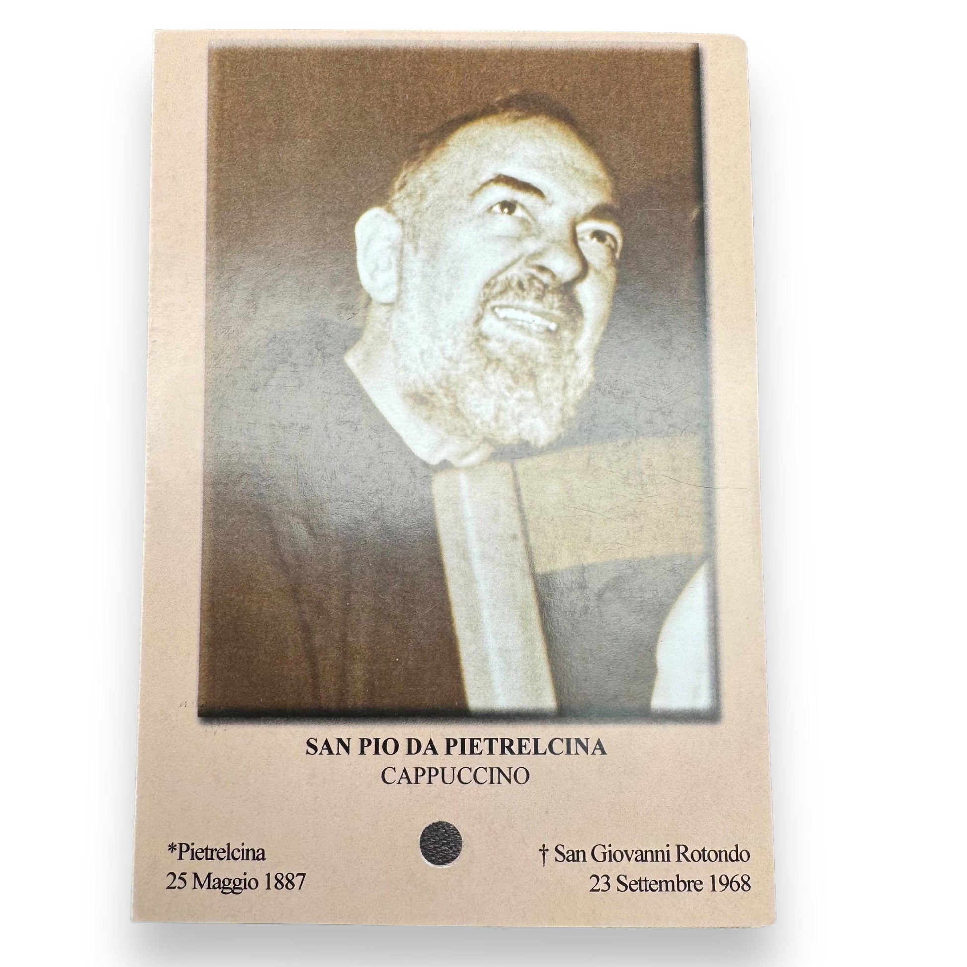 Padre Pio Holy Card - St. Pio vintage Prayer Card | Catholically
