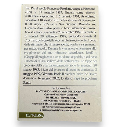 Padre Pio Holy Card - St. Pio vintage Prayer Card | Catholically