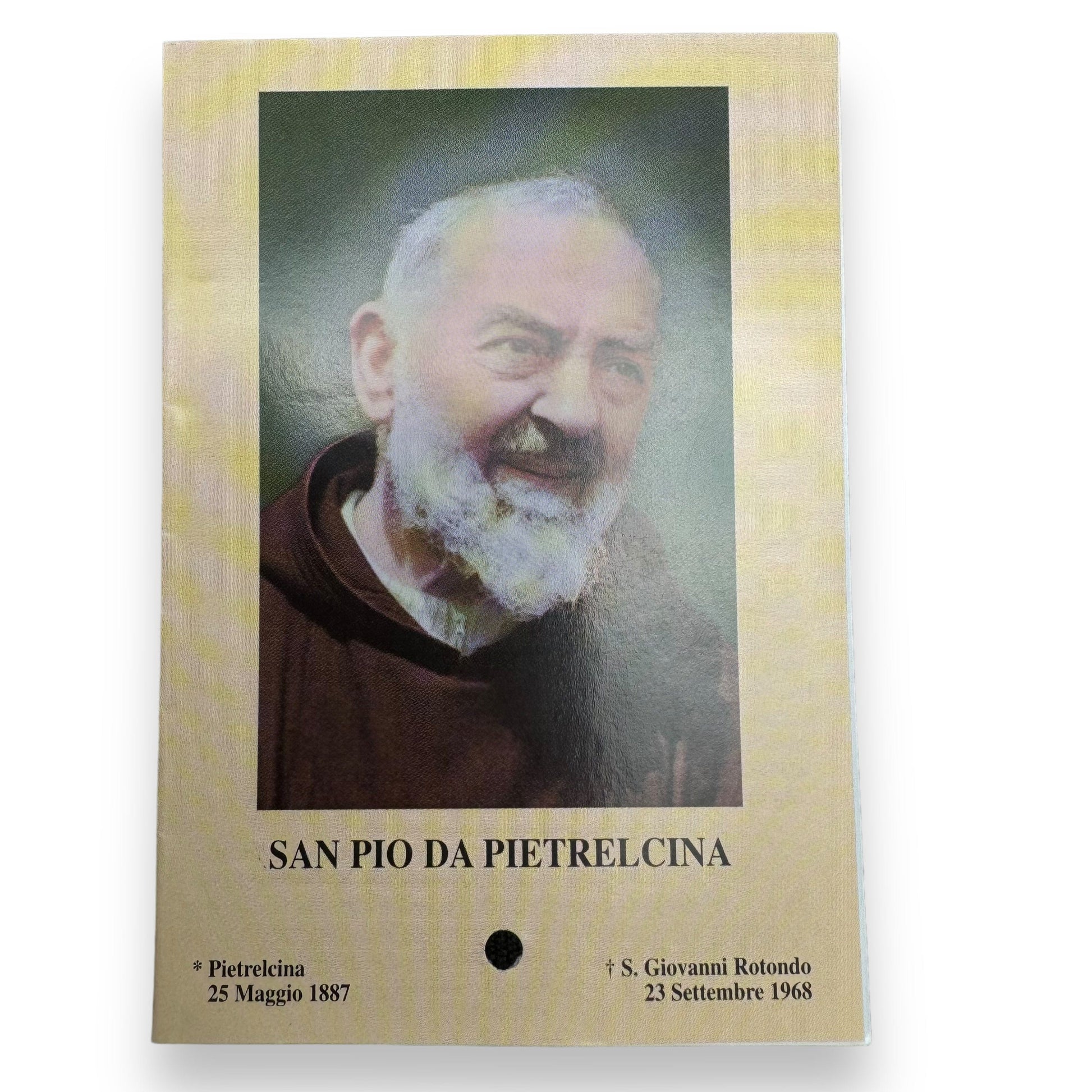 Padre Pio Holy Card - St. Pio vintage Prayer Card | Catholically