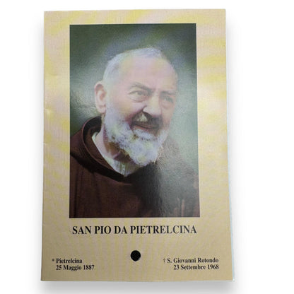 Padre Pio Holy Card - St. Pio vintage Prayer Card | Catholically