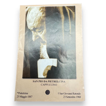Padre Pio Holy Card - St. Pio vintage Prayer Card | Catholically