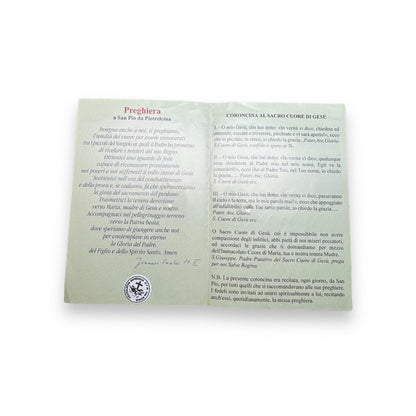 Padre Pio Holy Card - St. Pio vintage Prayer Card | Catholically