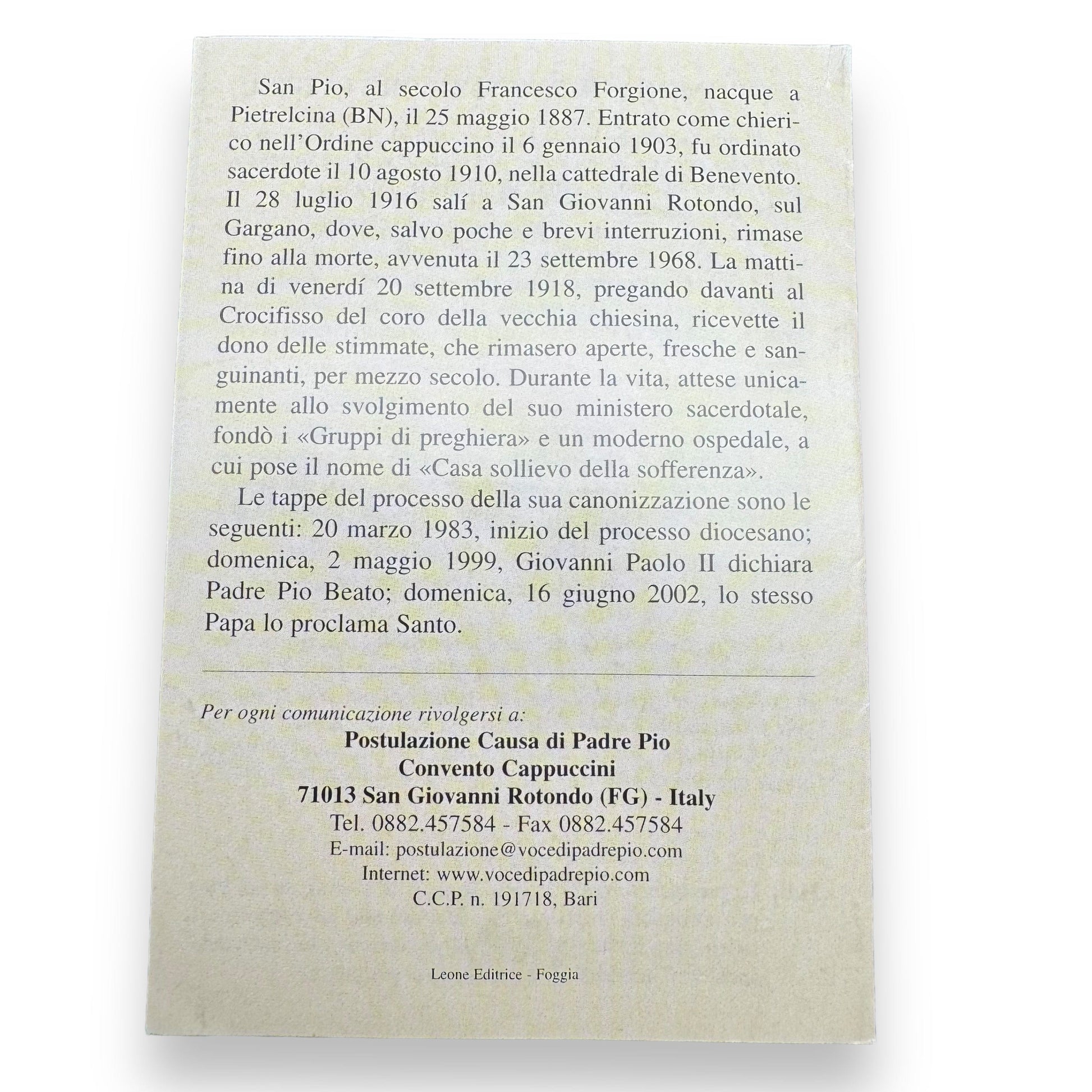 Padre Pio Holy Card - St. Pio vintage Prayer Card | Catholically