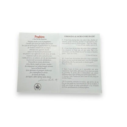 Padre Pio Holy Card - St. Pio vintage Prayer Card | Catholically