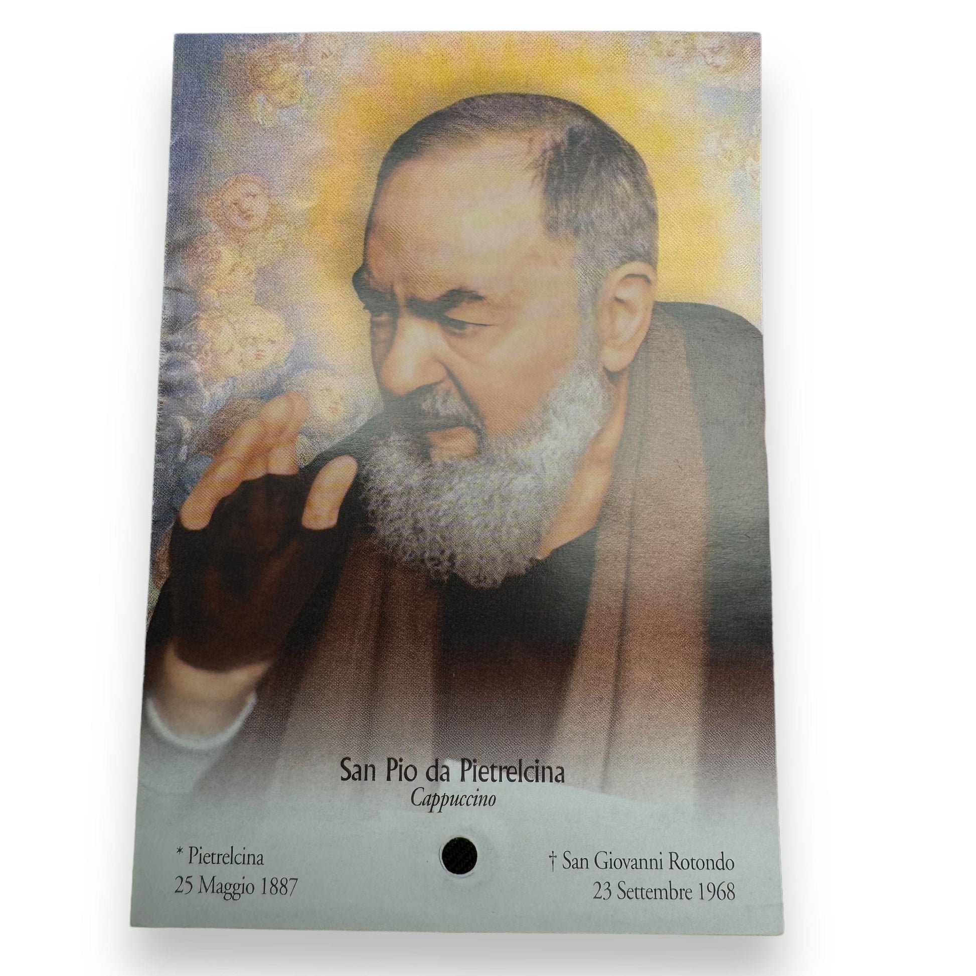 Padre Pio Holy Card - St. Pio vintage Prayer Card | Catholically