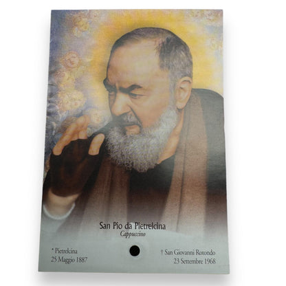 Padre Pio Holy Card - St. Pio vintage Prayer Card | Catholically