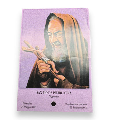 Padre Pio Holy Card - St. Pio vintage Prayer Card | Catholically