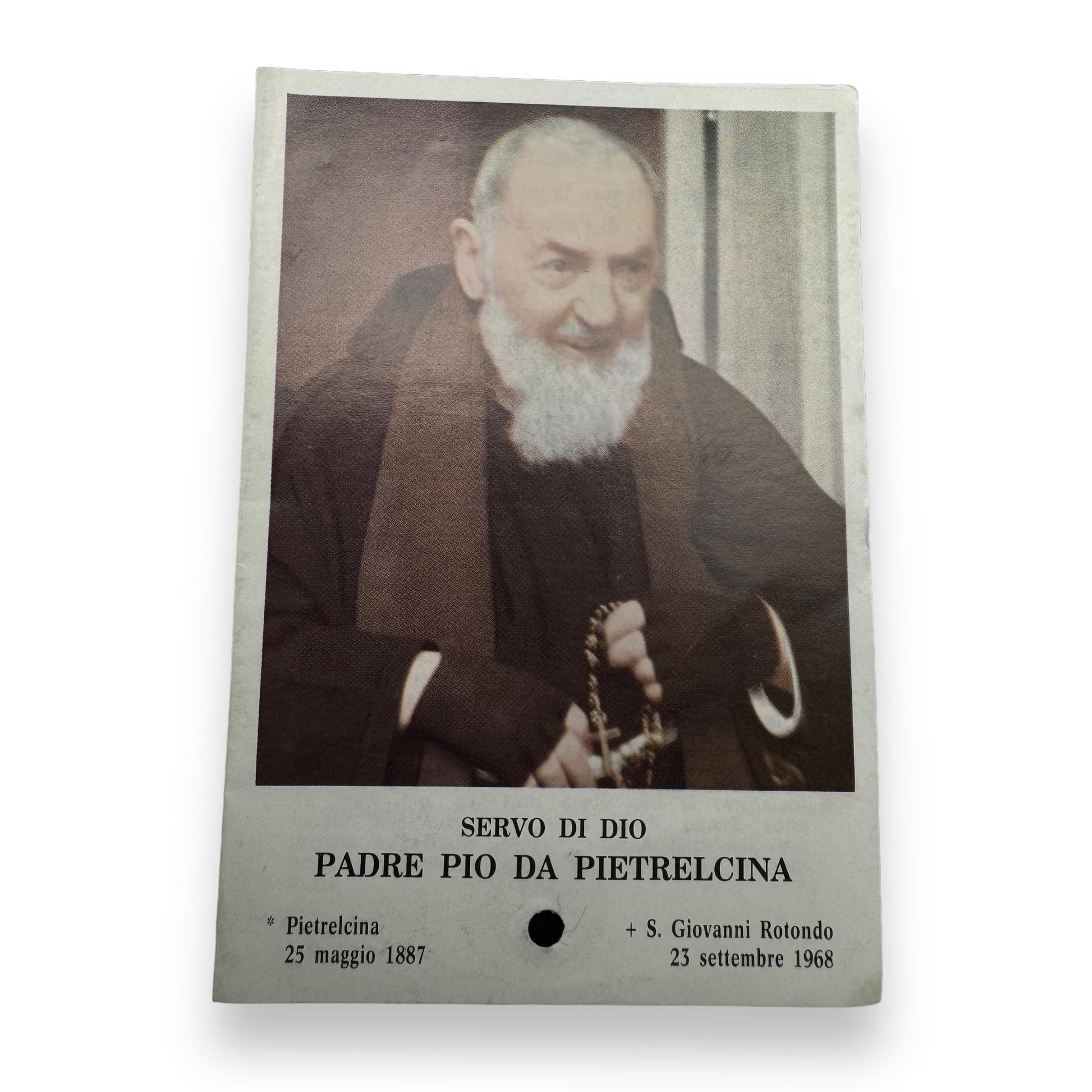 Padre Pio Holy Card - St. Pio vintage Prayer Card | Catholically