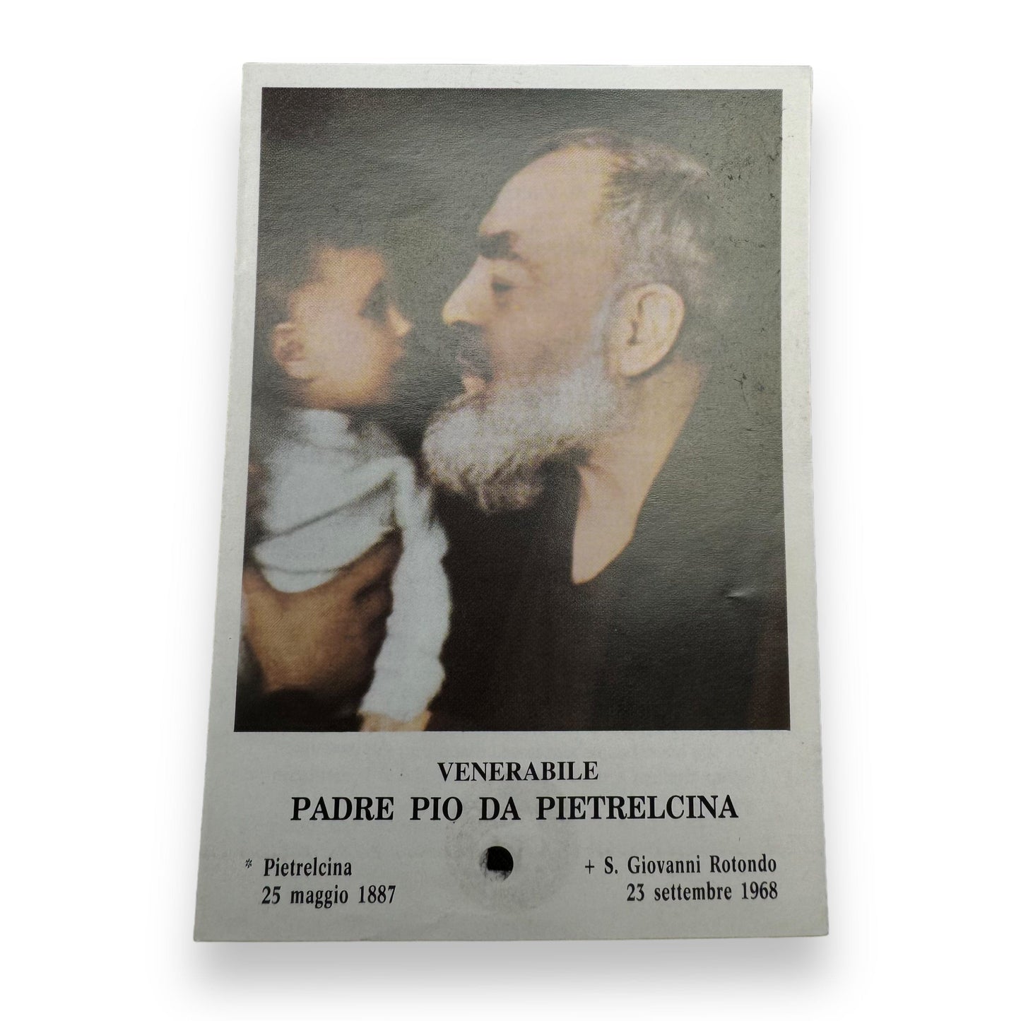 Padre Pio Holy Card - St. Pio vintage Prayer Card | Catholically