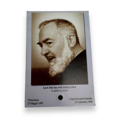 Padre Pio Holy Card - St. Pio vintage Prayer Card | Catholically