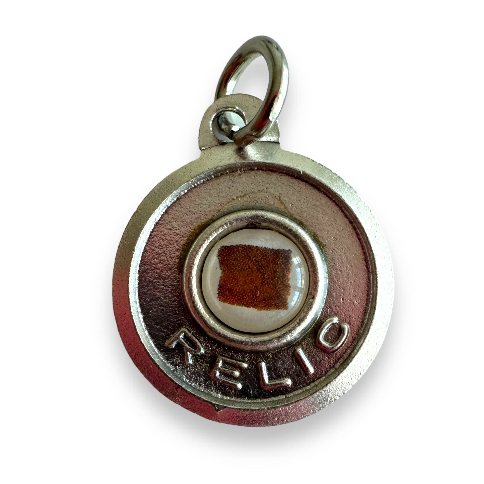 Padre Pio Relic Medal - Silver-Tone Pendant with 'Ex Indumentis' Relic | Catholically