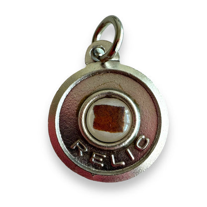 Padre Pio Relic Medal - Silver-Tone Pendant with 'Ex Indumentis' Relic | Catholically