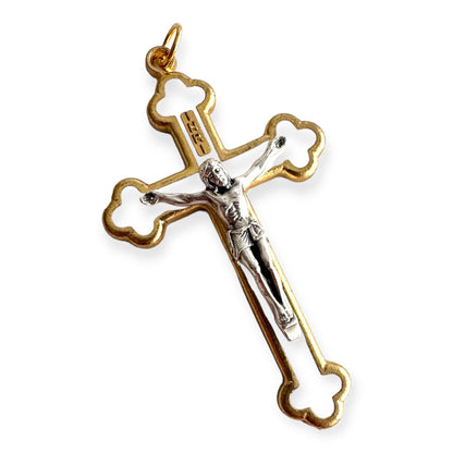 Parts - Cross Crucifix  - Blessed by Pope - White Budded Cross | Catholically